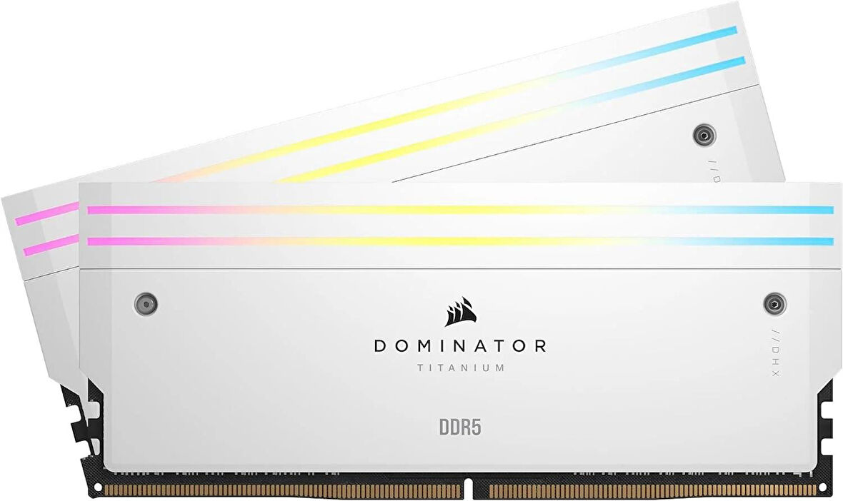 CORSAIR DOMINATOR® TITANIUM RGB 96GB (2x48GB) 6600Mhz DDR5 C32 1,40V White (CMP96GX5M2B6600C32W)