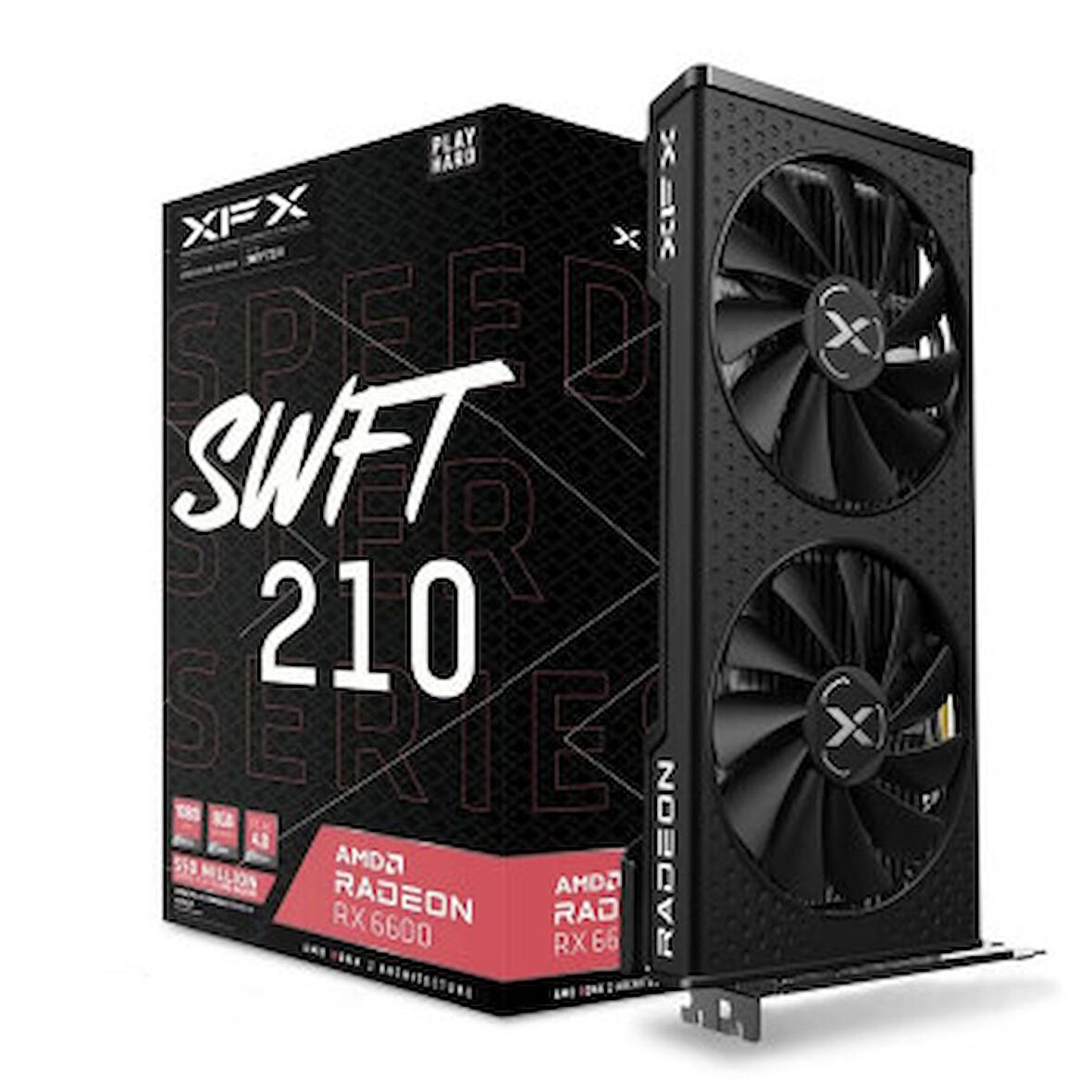 XFX Speedster SWFT 210 RX 6600 128 Bit GDDR6 8 GB Ekran Kartı