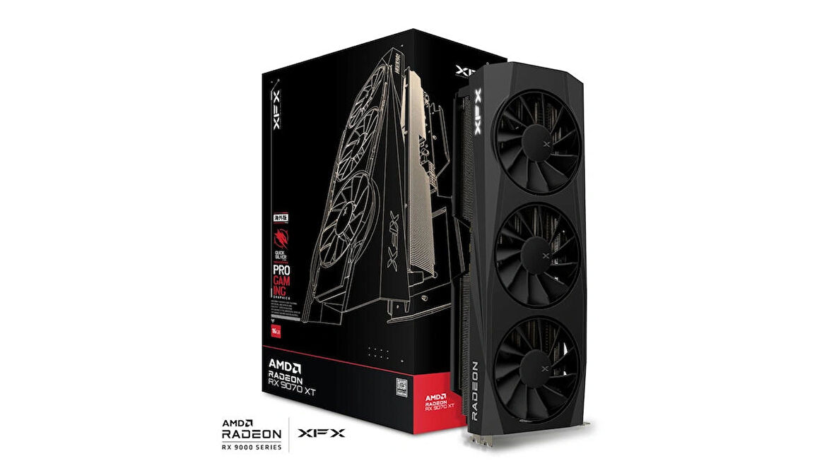 XFX Radeon RX 9070 XT 16GB GDDR6 256Bit Ekran Kartı Quicksilver