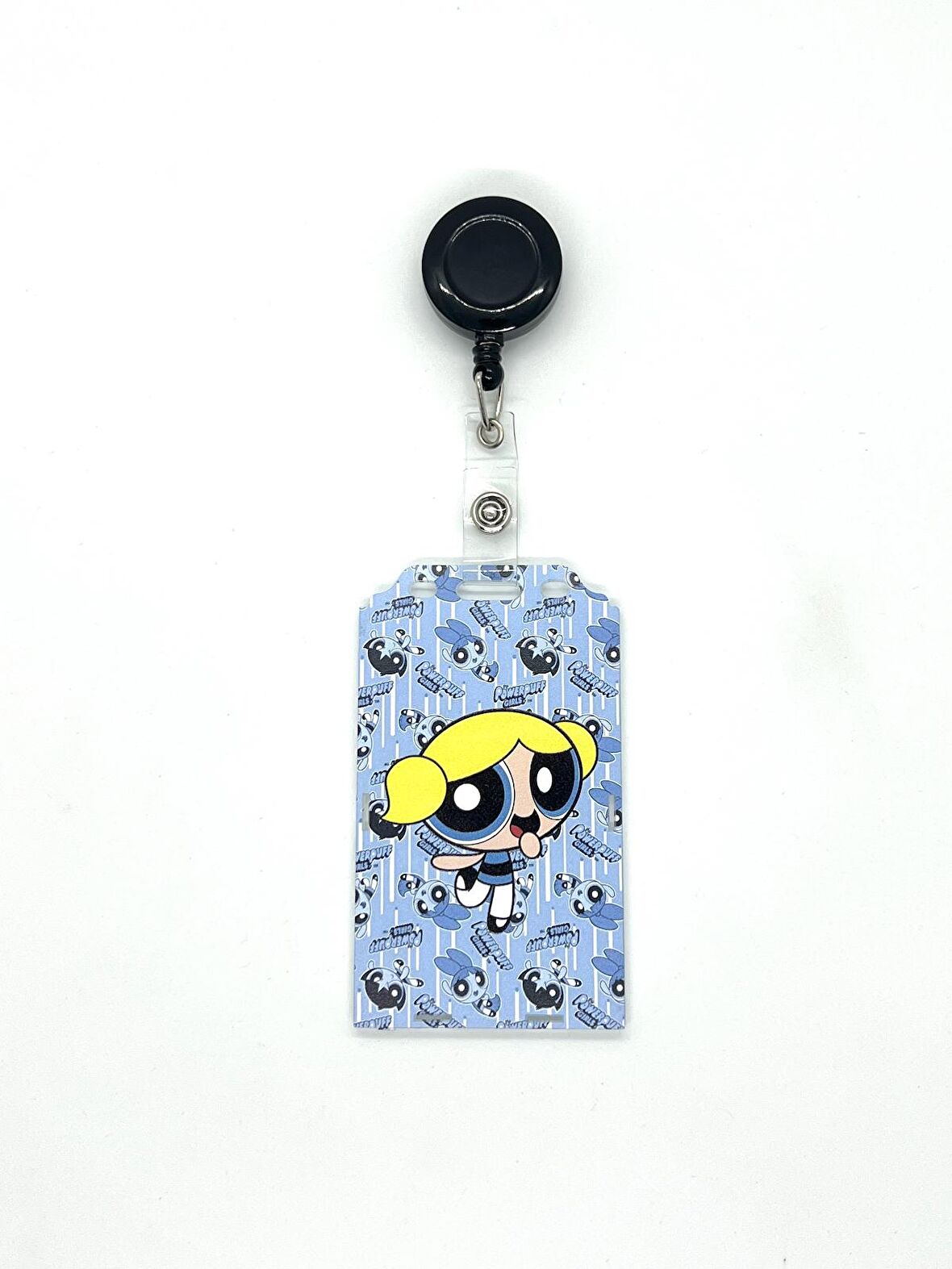PowerPuff Girls Bubbles Temalı Dikey Kart Kabı Kart Koruyucu 