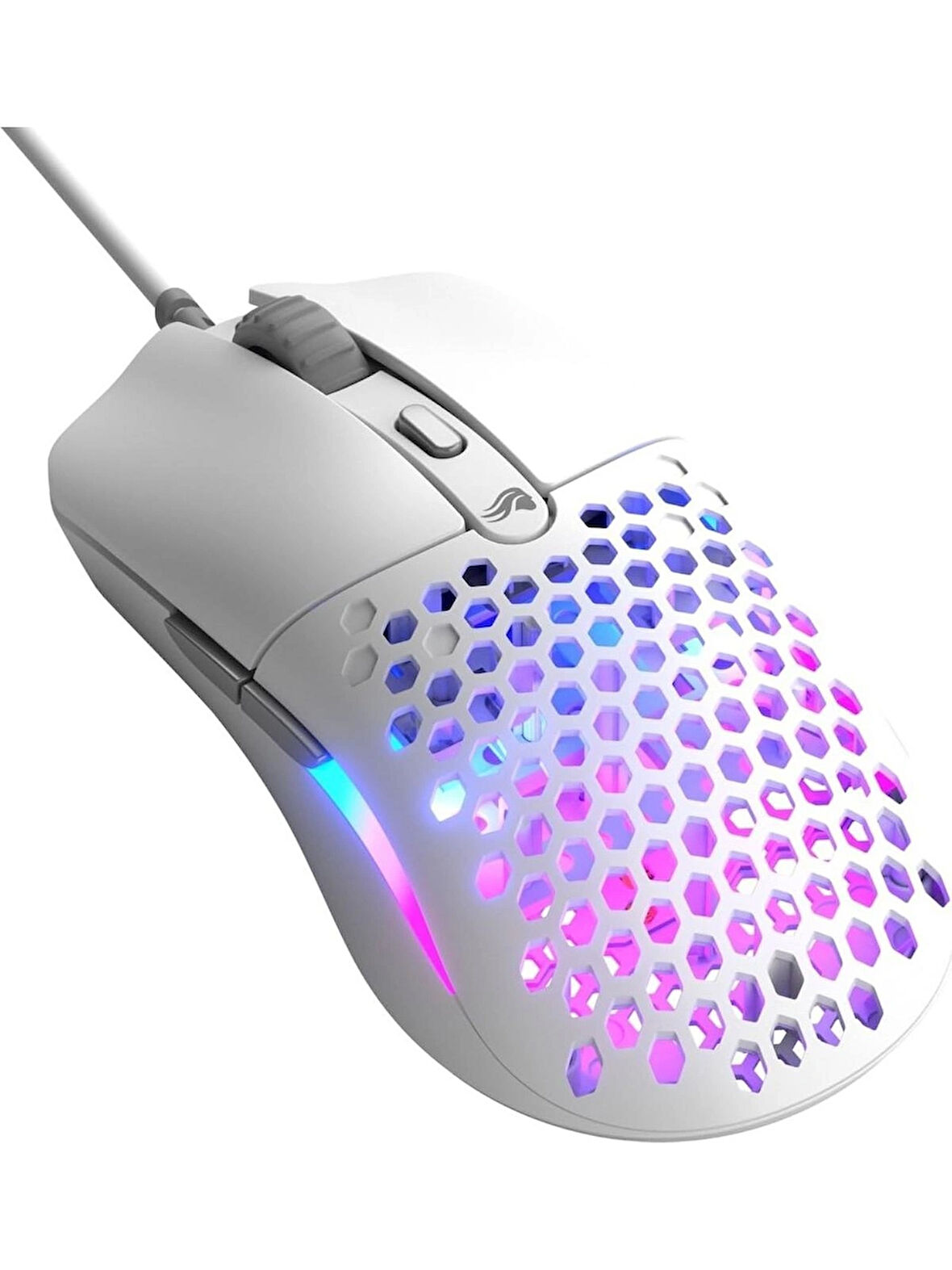 Glorious Model O Eternal Rgb Kablolu Gaming Mouse - 55G Ağırlık - Kişiselleştirilebilir Rgb - 6 Tuş - 12K DPI - Beyaz