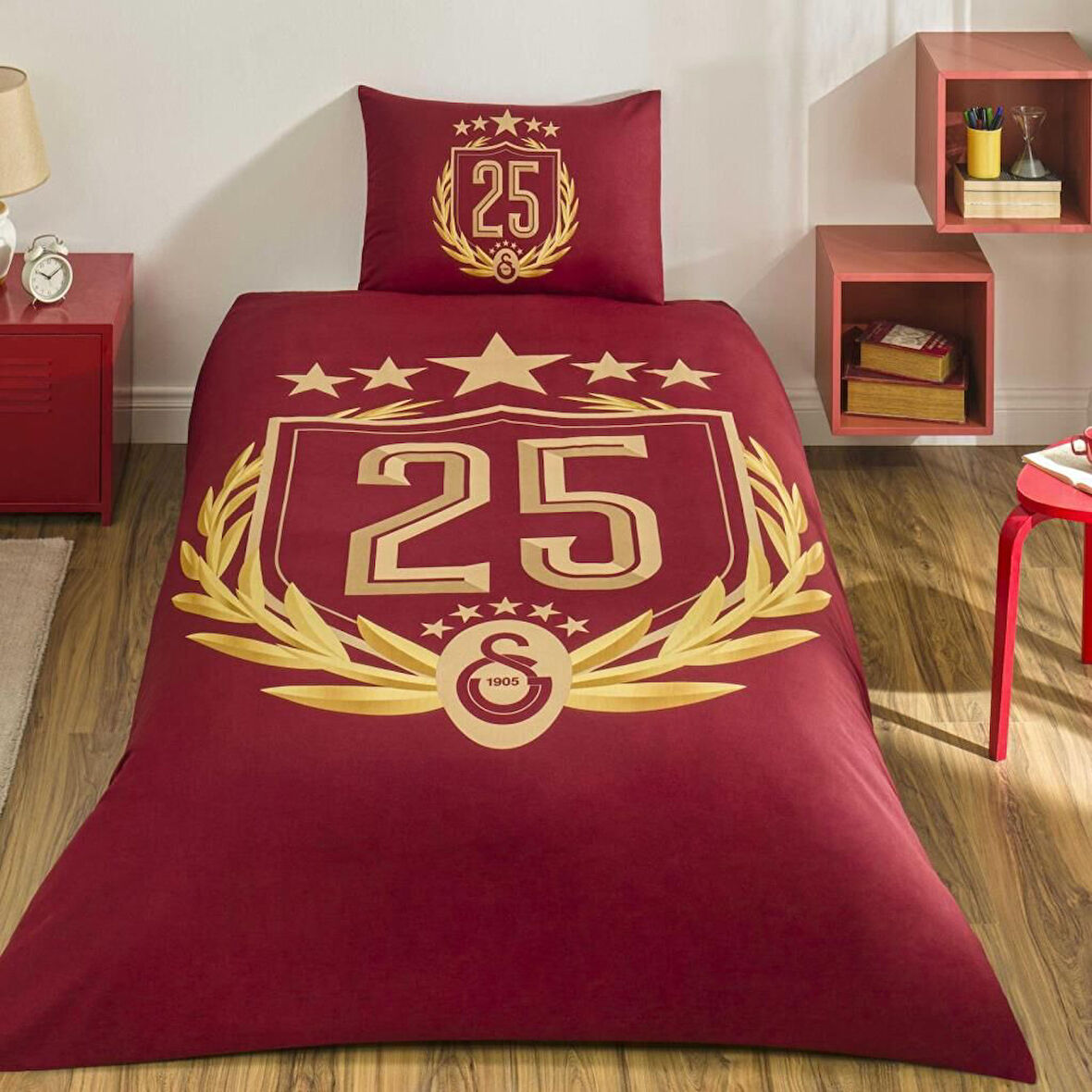Galatasaray 25. Şampiyonluk Tek Kişilik Lisanslı Nevresim Takımı