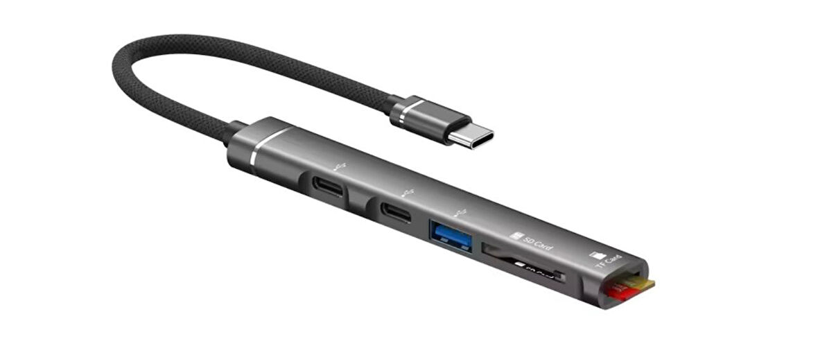 ZR562 Type-C 5 İn 1 Usb Hub Card Reader