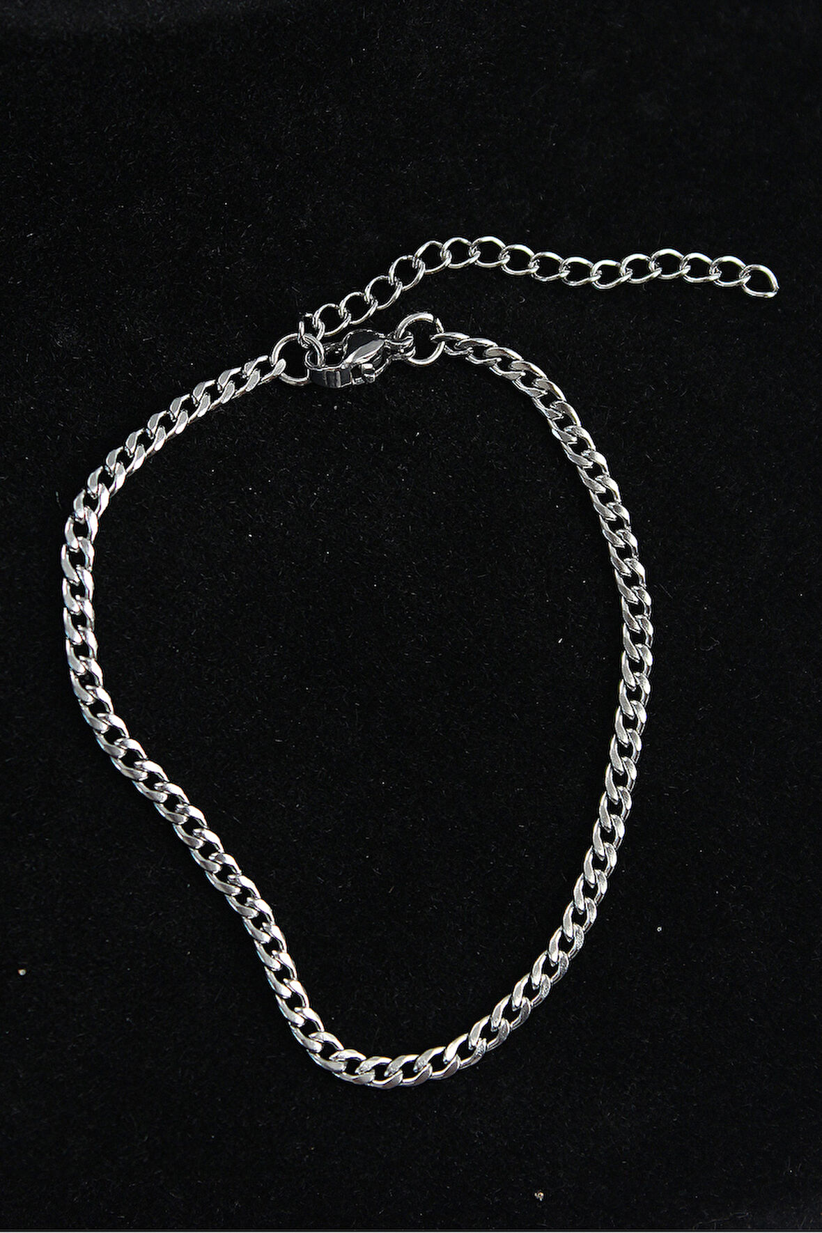 316L Çelik İnce Klasik Model Gümüş Renk Erkek Bileklik - TJ-EB3748