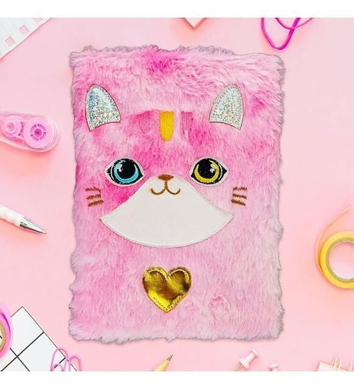 CC-9 SENSE PELUŞ KİLİTLİ HATIRA DEFTERİ -BRŞ