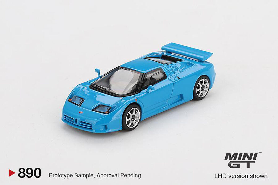 Mini GT Bugatti EB110 Super Sport Blu Bugatti 890