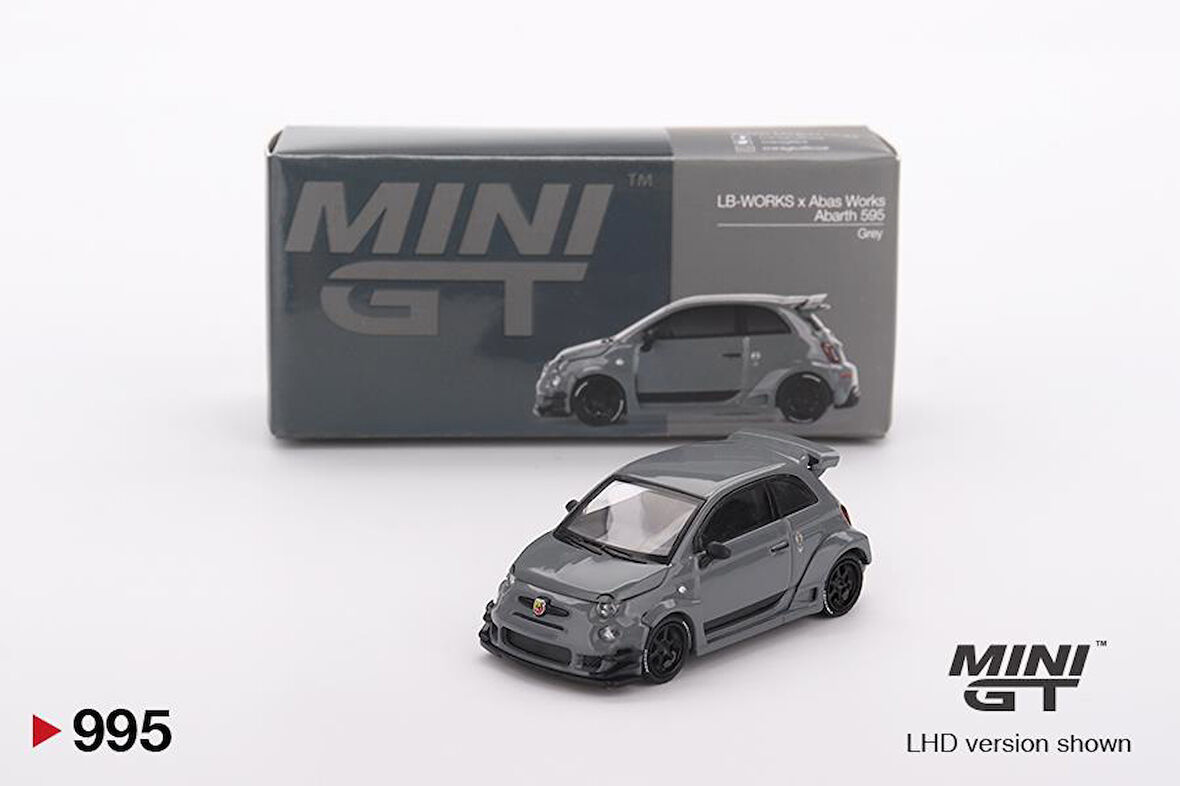 Mini GT Abarth 595 LB-WORKS x Abas Works Grey 995