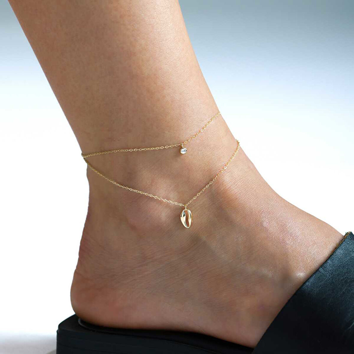 Tektaş ve Deniz Kabuğu İkili Halhal