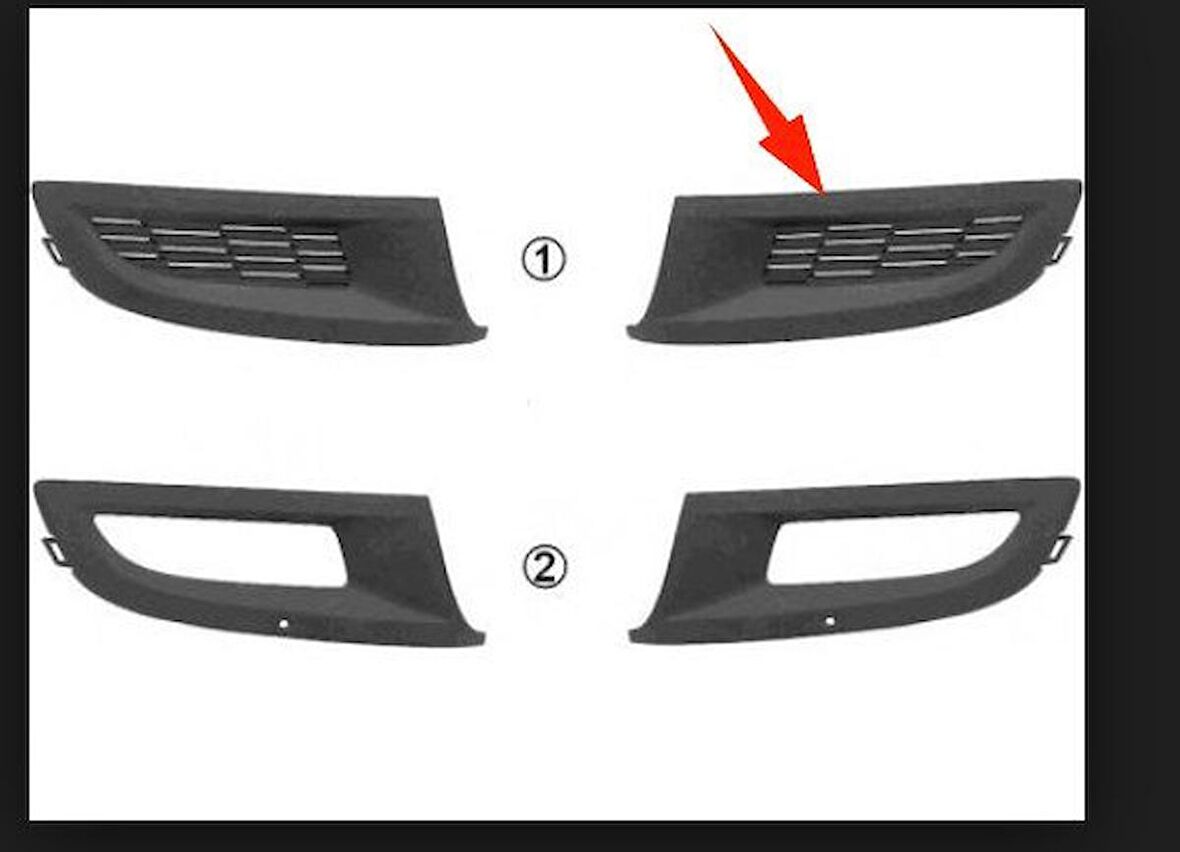 Volkswagen Golf 7 Ön Tampon Sis Bakaliti Sol 2013-2016 Benzin 1.4