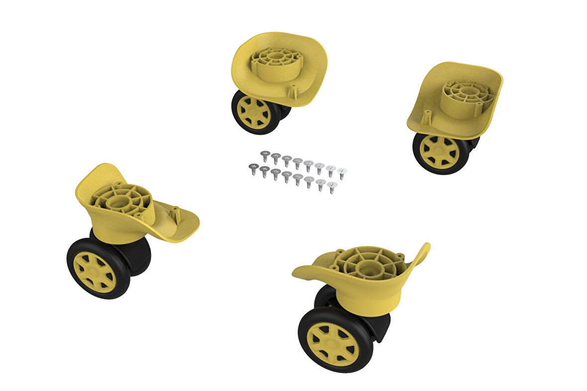 Keo-Plus ABS Valiz Tekerleği Çift Teker Sarı Renk