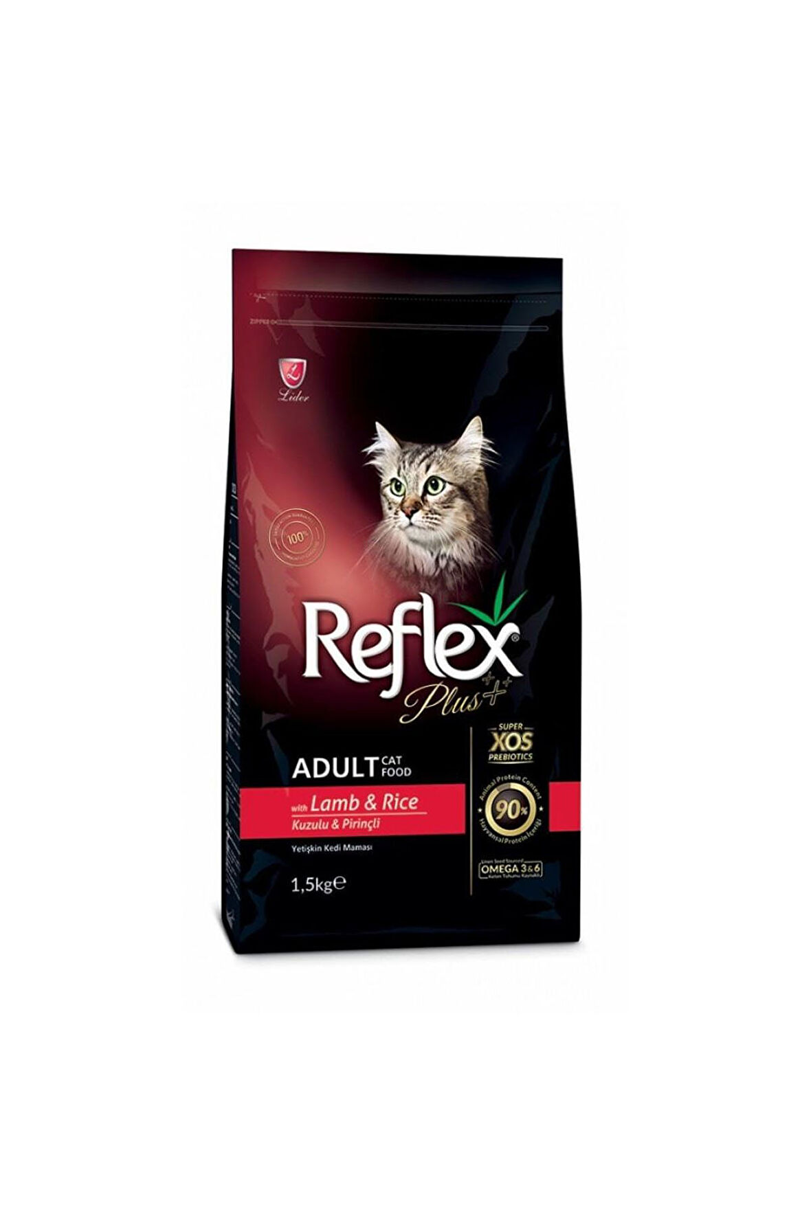 Reflex Plus Kuzulu ve Pirinçli Yetişkin Kedi Maması 15 Kg