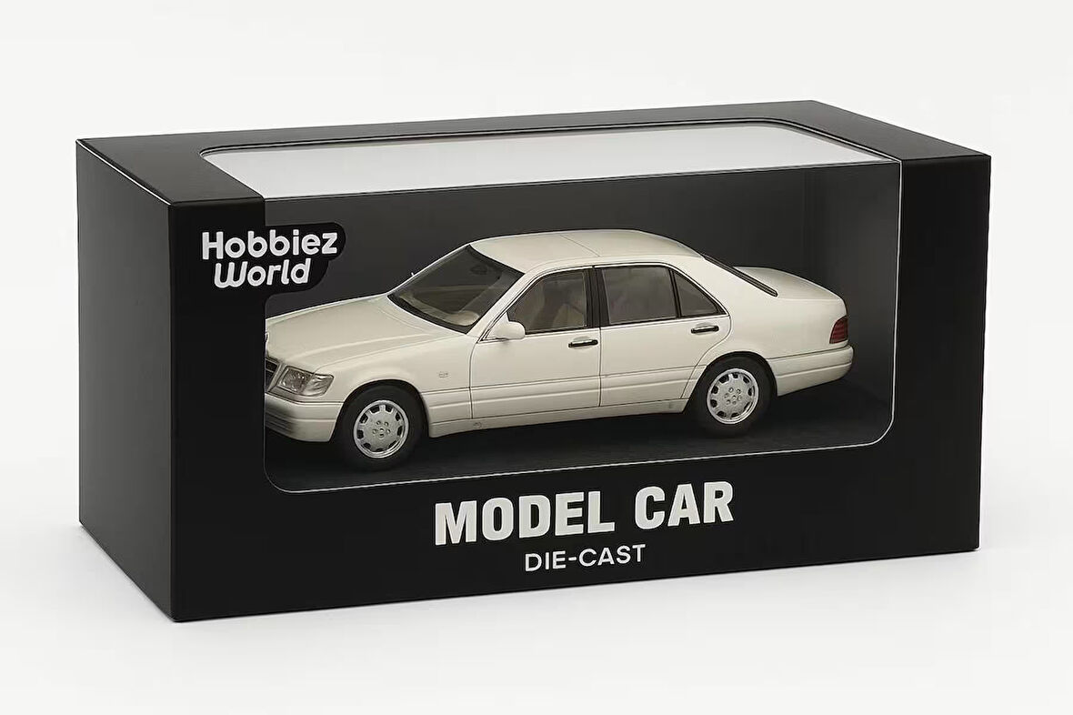 Hobbiez World  (W140) Die-Cast Mercedes Model Araba – 1:24 Ölçek