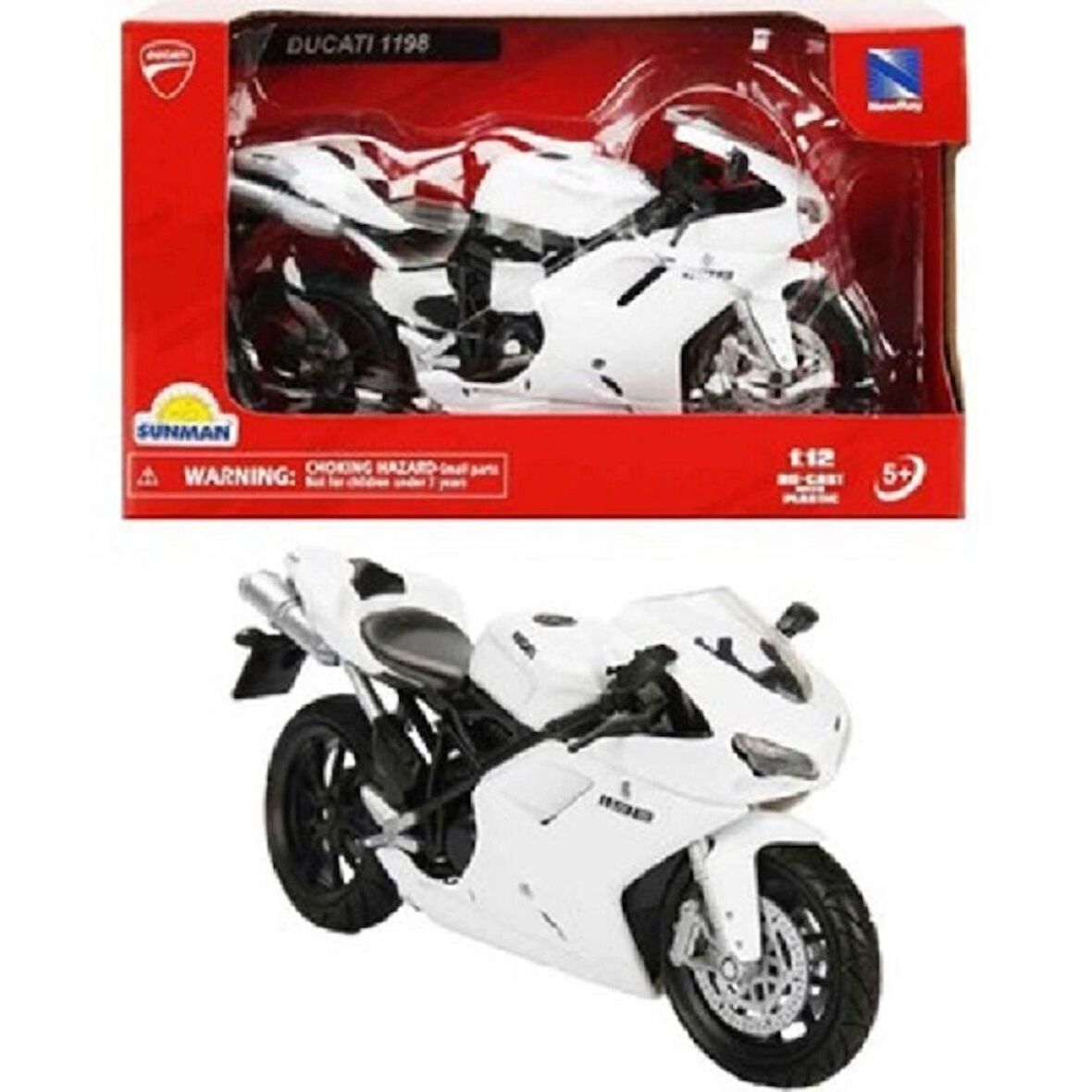 Sun-Nry-1/12 Motor Ducati 1198 Beyaz