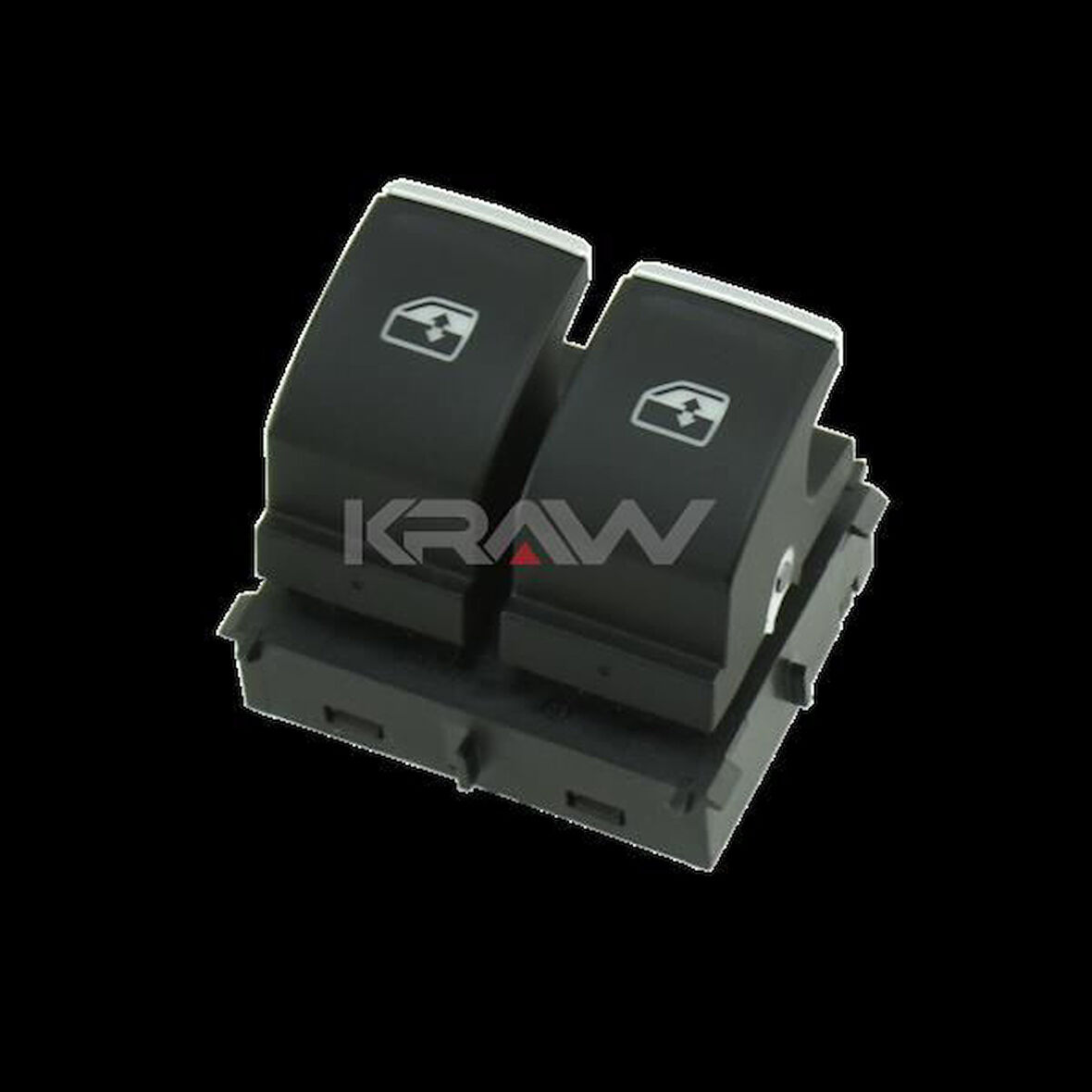 CAM KALDIRMA ANAHTARI VW GOLF VII - CRAFTER - TGE SOL İKİLİ - BEYAZ IŞIK - KROM