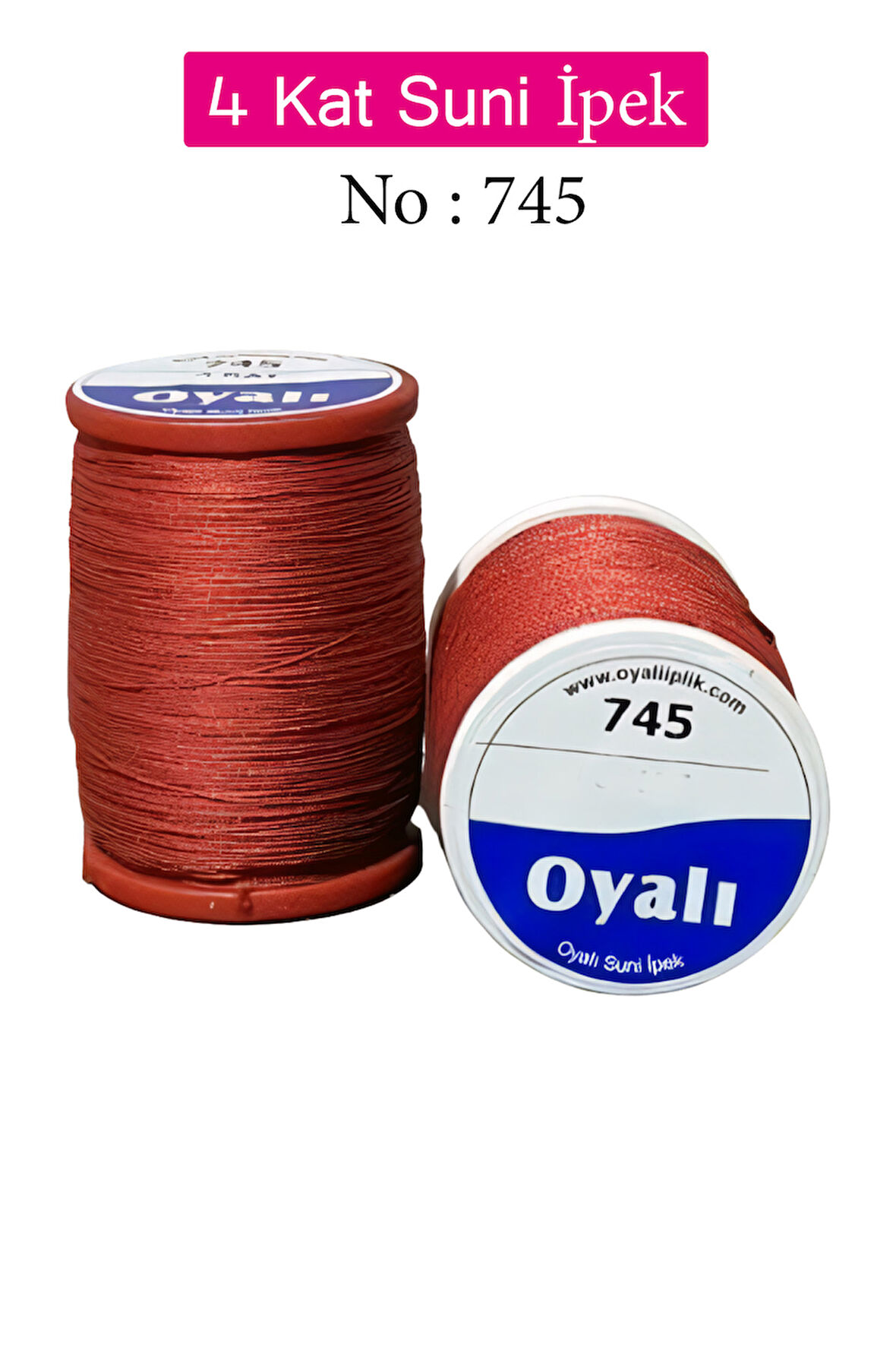 Oyalı 4 Kat Suni İpek İplik İğne Oyası Boncuk İpi Tığ Oyası No:745