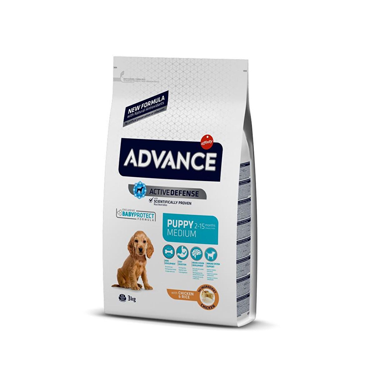 Advance Puppy Pirinçli-Tavuklu Küçük Irk Yetişkin Kuru Köpek Maması 3 kg