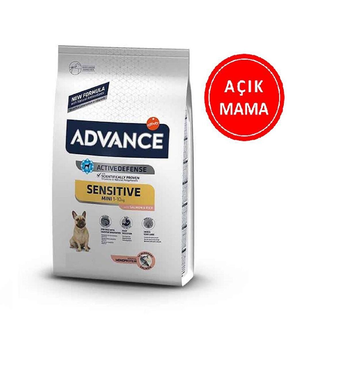 Advance Somonlu Küçük Irk Yetişkin Köpek Maması 1 Kg AÇIK