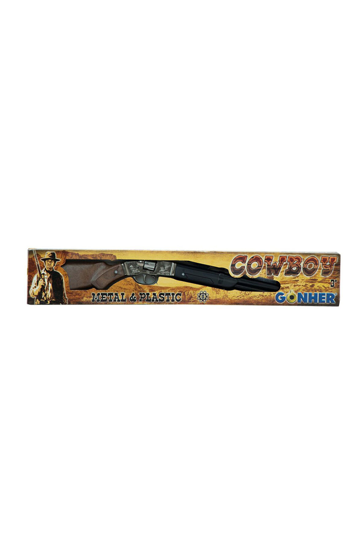 Gonher Cowboy Rifle 8 Sh. Plastic Double Barrel