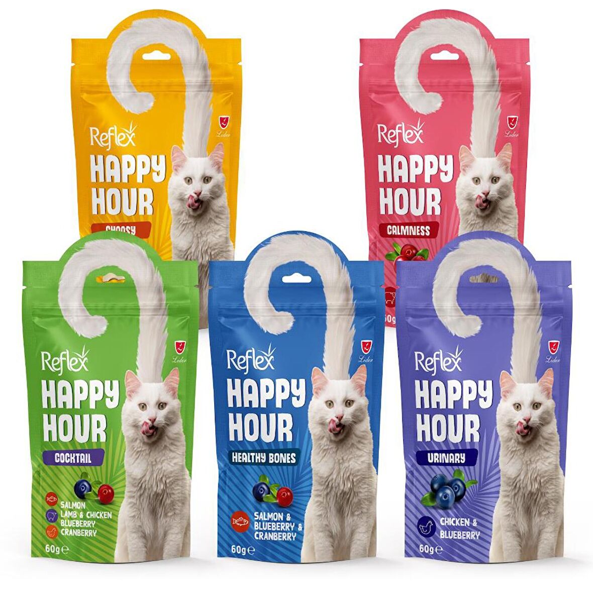 Reflex Happy Hour 5 Çeşit Kedi Ödül Maması