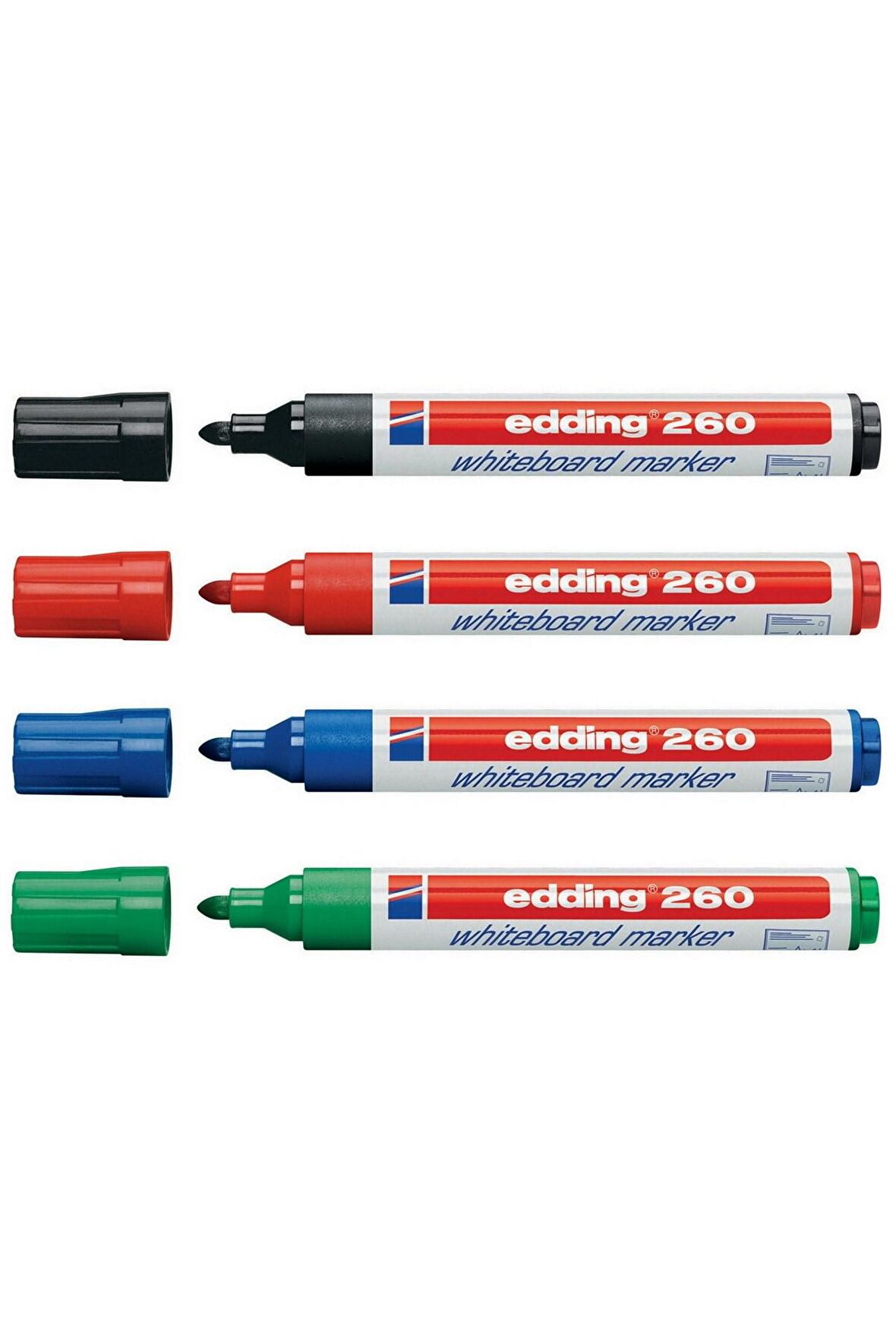 Edding 260 Beyaz Tahta Kalemi 4 Lü Set