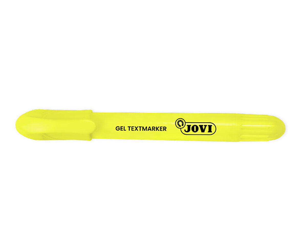 JOVI 1817 JEL STİK FOSFORLU KALEM SARI - 12'Lİ KUTU