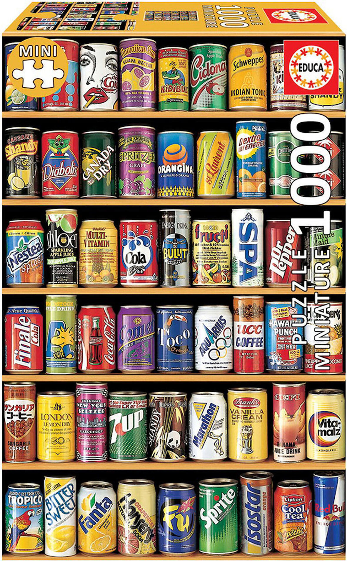 Soft Cans Miniature 1000 Parça Puzzle