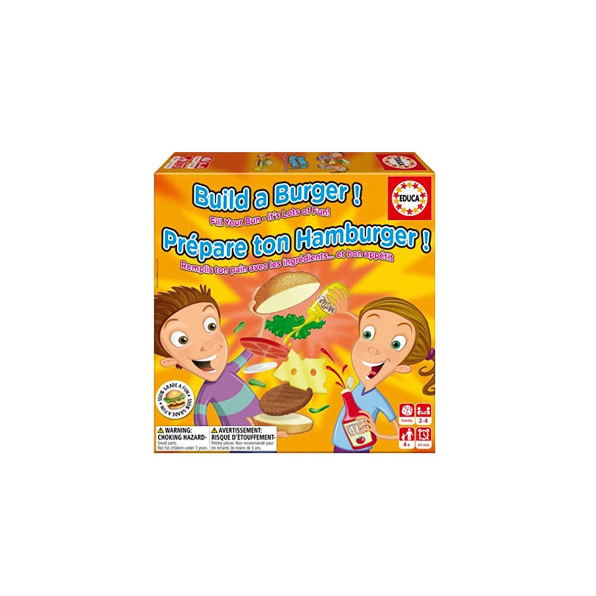 Educa Çocuk Puzzle -Build A Burger 16892