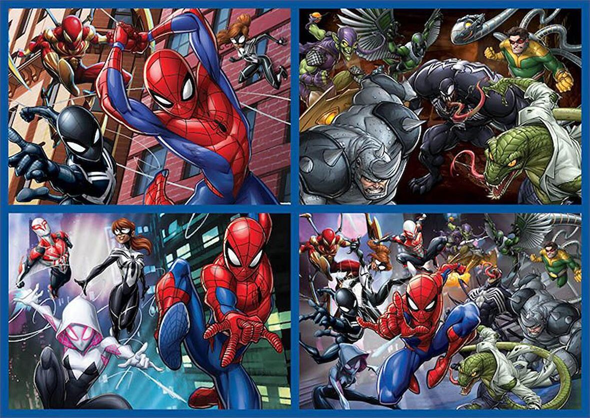 Educa 50+80+100+150 Parça Spiderman Multi Puzzle