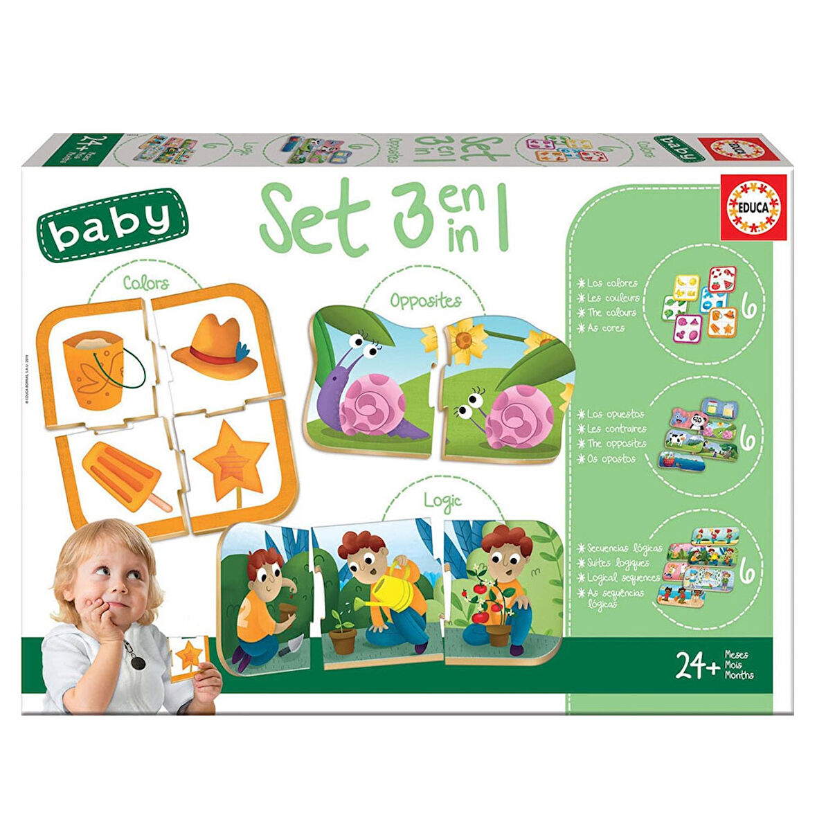 Educa Puzzle 3 İn 1 Baby Set 18123