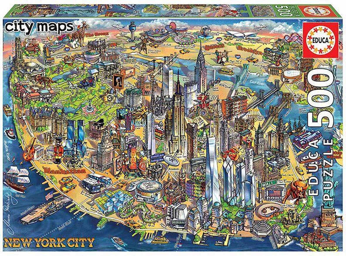 Educa Puzzle New York City 500 Parça Puzzle