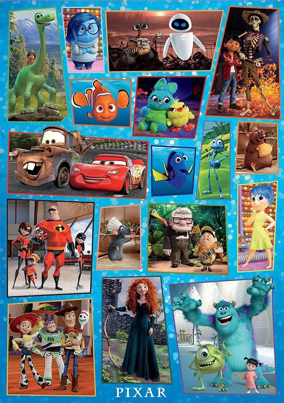 Educa 1000 Parça Puzzle - Disney Pixar Karakterleri