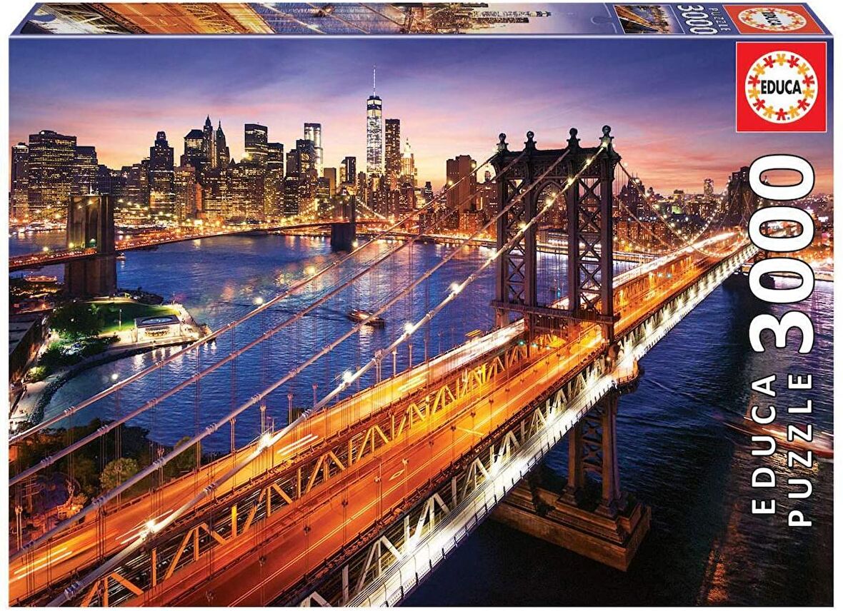 Educa 3000 Parça Puzzle Manhattan'da Günbatımı