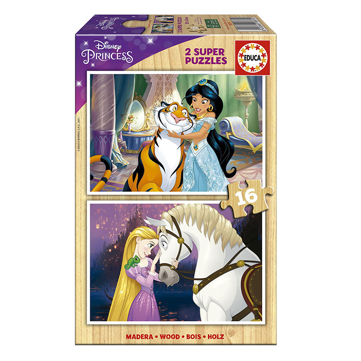 Educa Çocuk Puzzle 2X16 Parça Disney Princess 18875