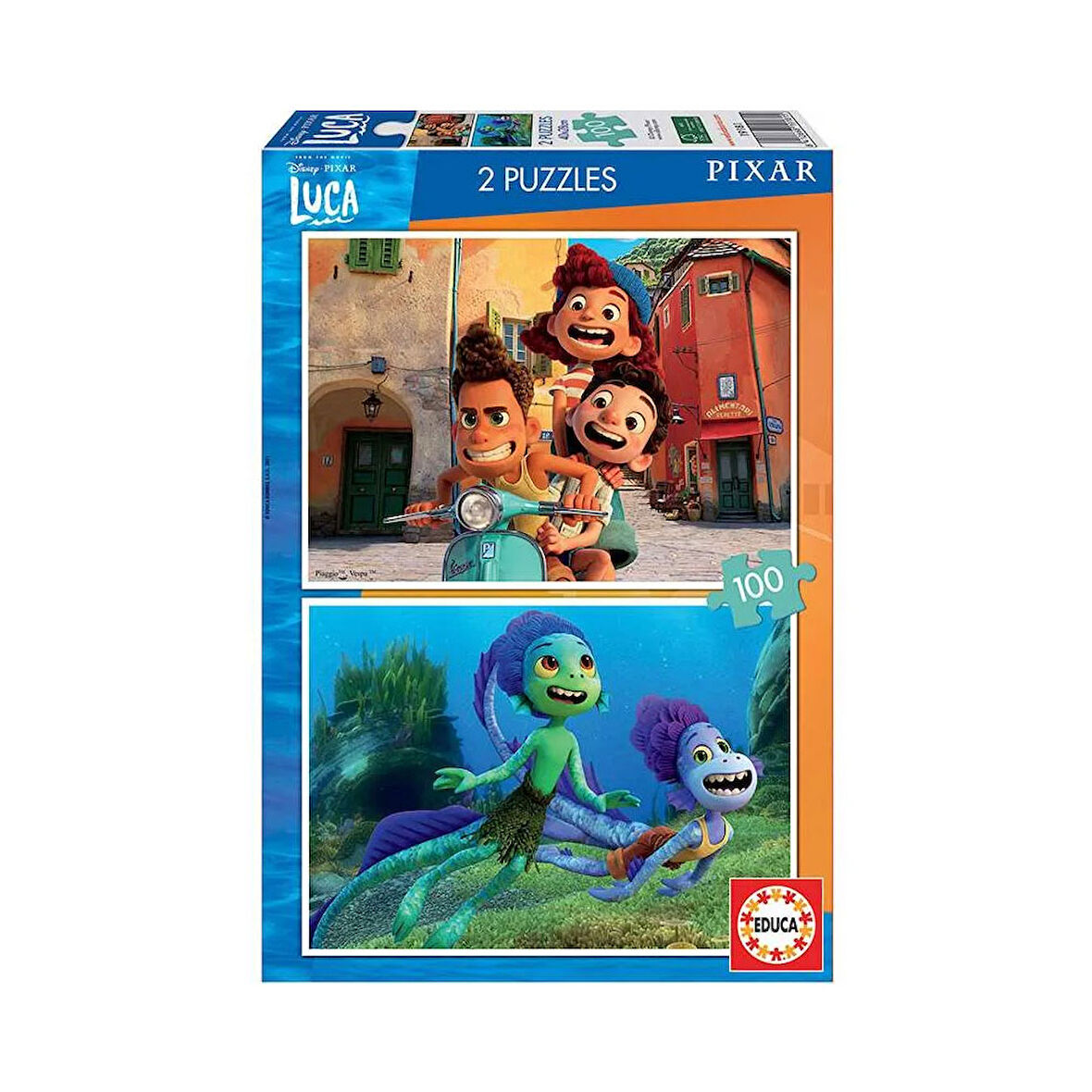 Educa Çocuk Puzzle 2X100 Parça Luca Disney 19181