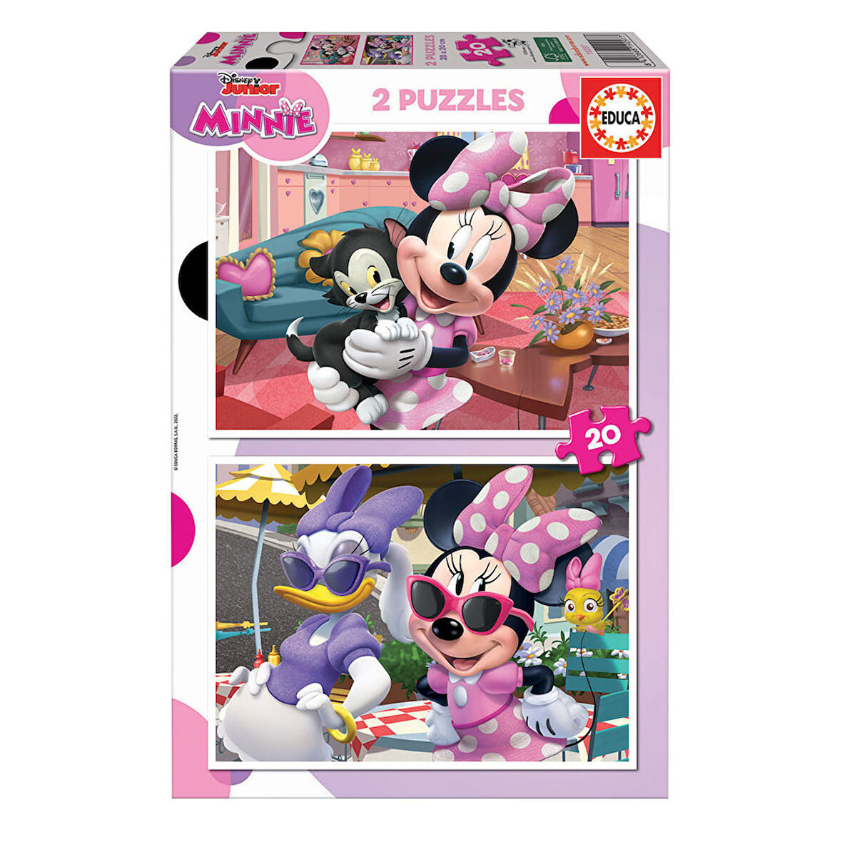 Educa Çocuk Puzzle 2X20 Parça Minnie 19297