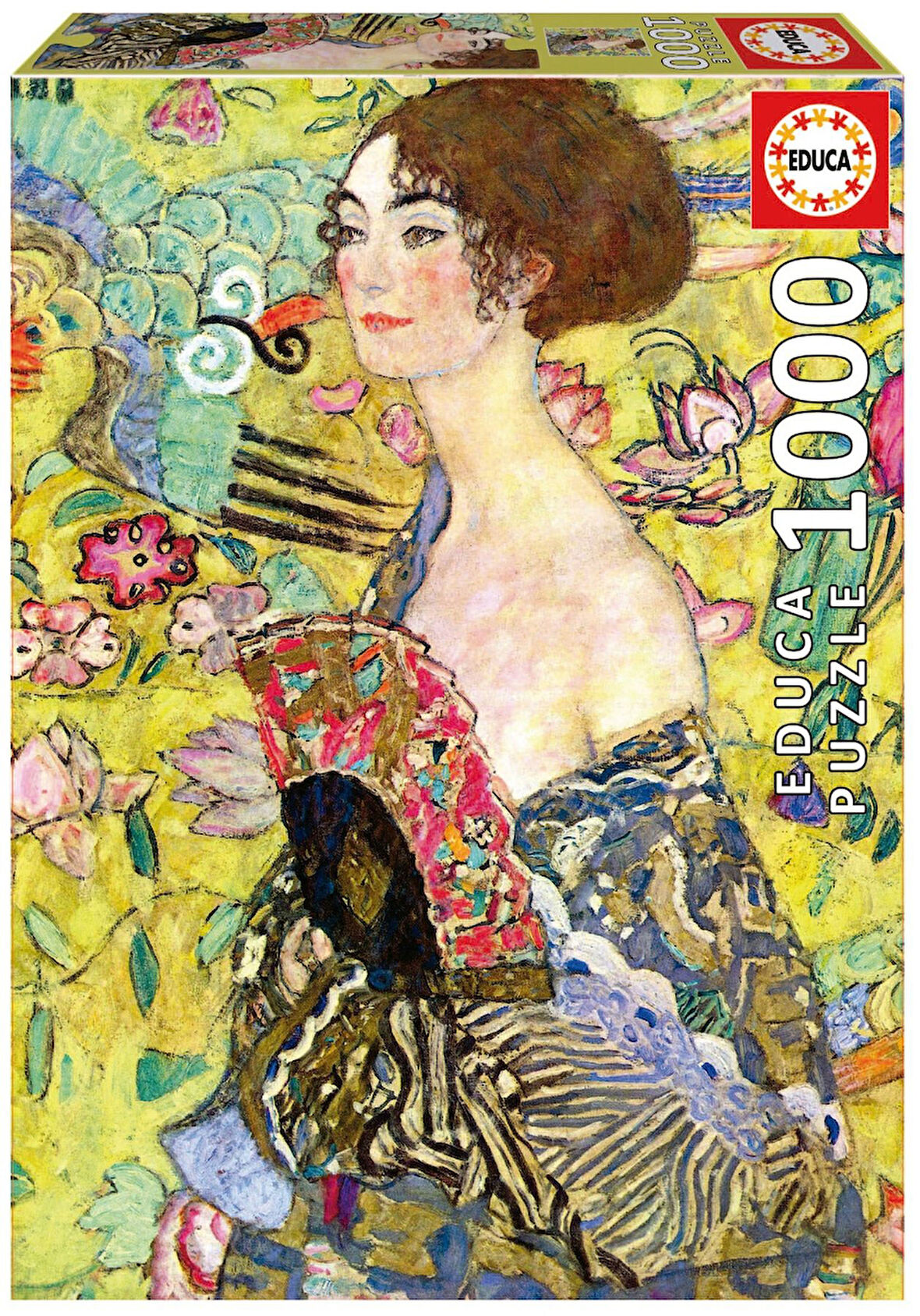 Educa 1000 Parça Yelpazeli Kadın Puzzle - Lady With A Fan Gustav Klimt - 19932