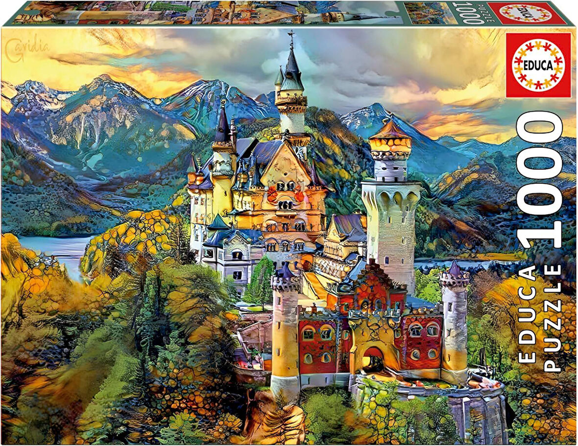 Educa 1000 Parça Neuschwanstein Şatosu Puzzle - Neuschwanstein Castle - 19933