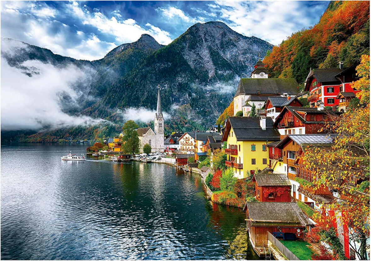 Educa 1500 Parça Avusturya Hallstadt Kasabası Puzzle - 19939 - Hallstadt Austria