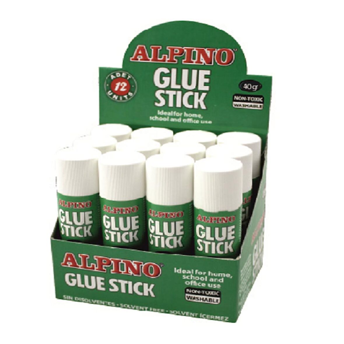 Alpino Stick Yapıştırıcı Solventsiz 40 GR GS000040- 12'li Paket