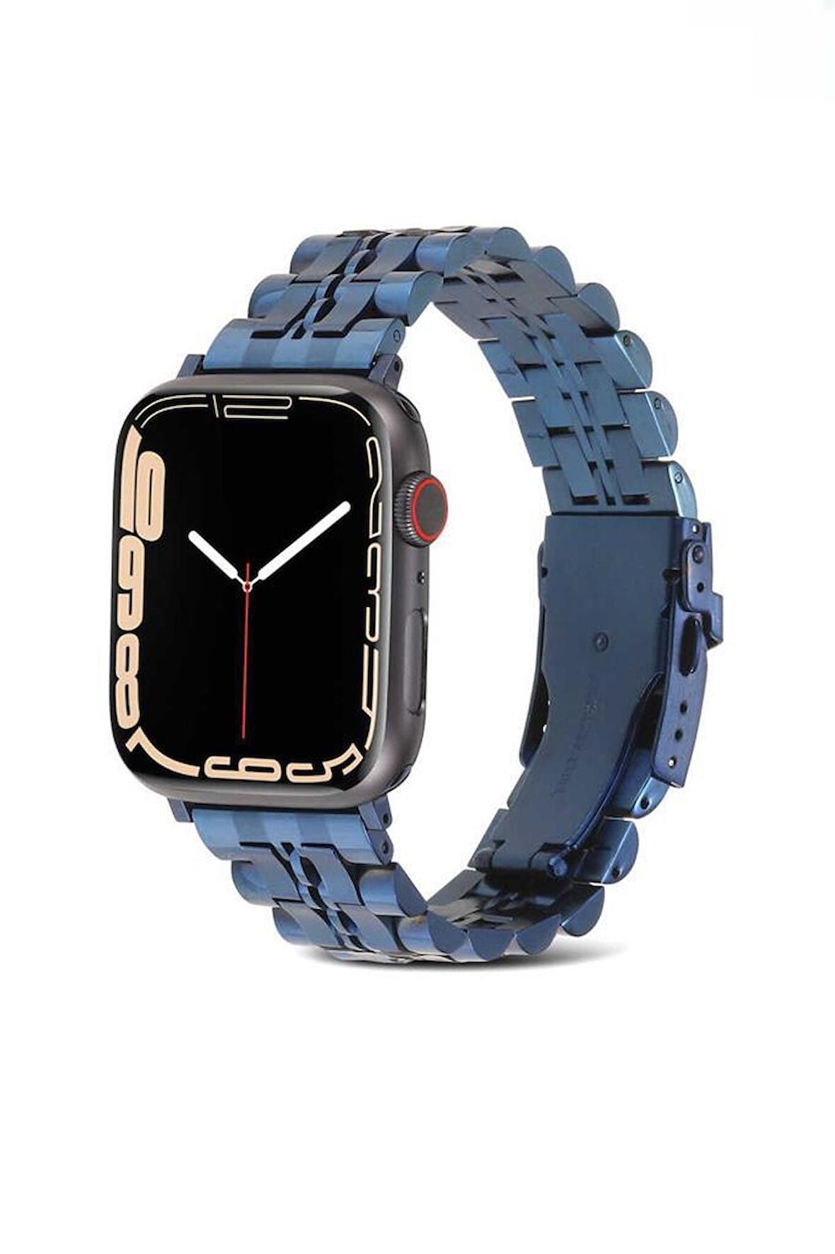 ​​​Apple Watch Uyumlu Ultra 49mm KRD-54 Metal Klipsli Tasarım Kordon 