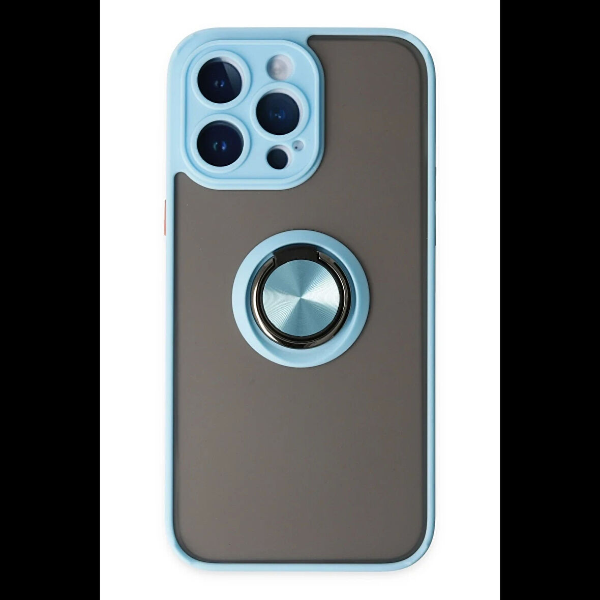 Newface iPhone 14 Pro Kılıf Montreal Yüzüklü Silikon Kapak