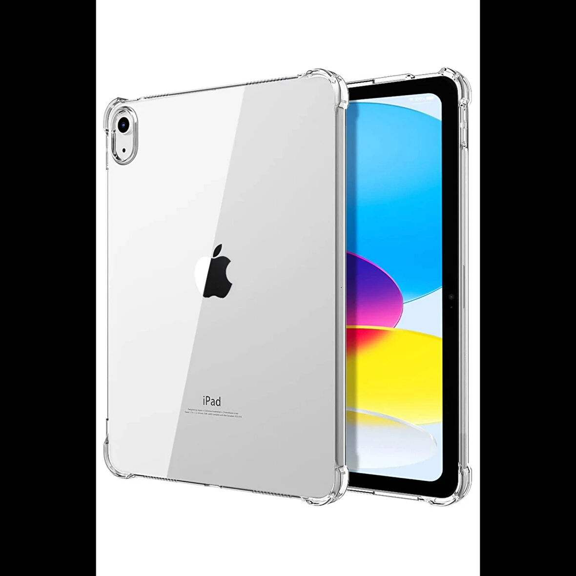 Newface iPad 2022 10.9 (10.nesil) Kılıf Anti Shock Tablet Silikon - Şeffaf