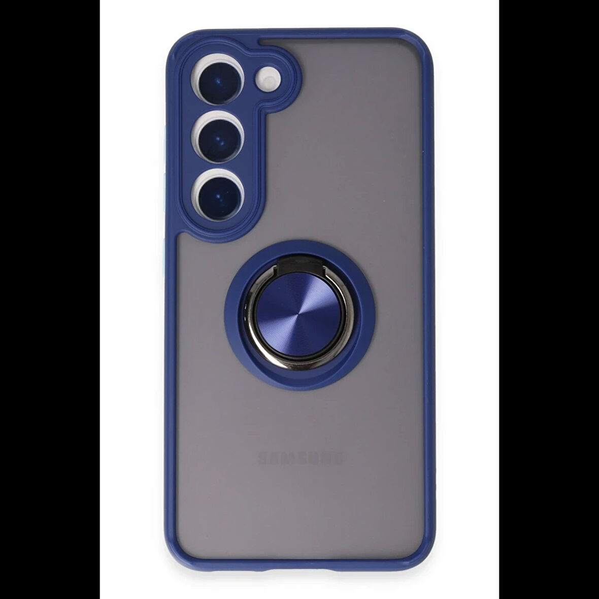 Newface Samsung Galaxy S23 Kılıf Montreal Yüzüklü Silikon Kapak