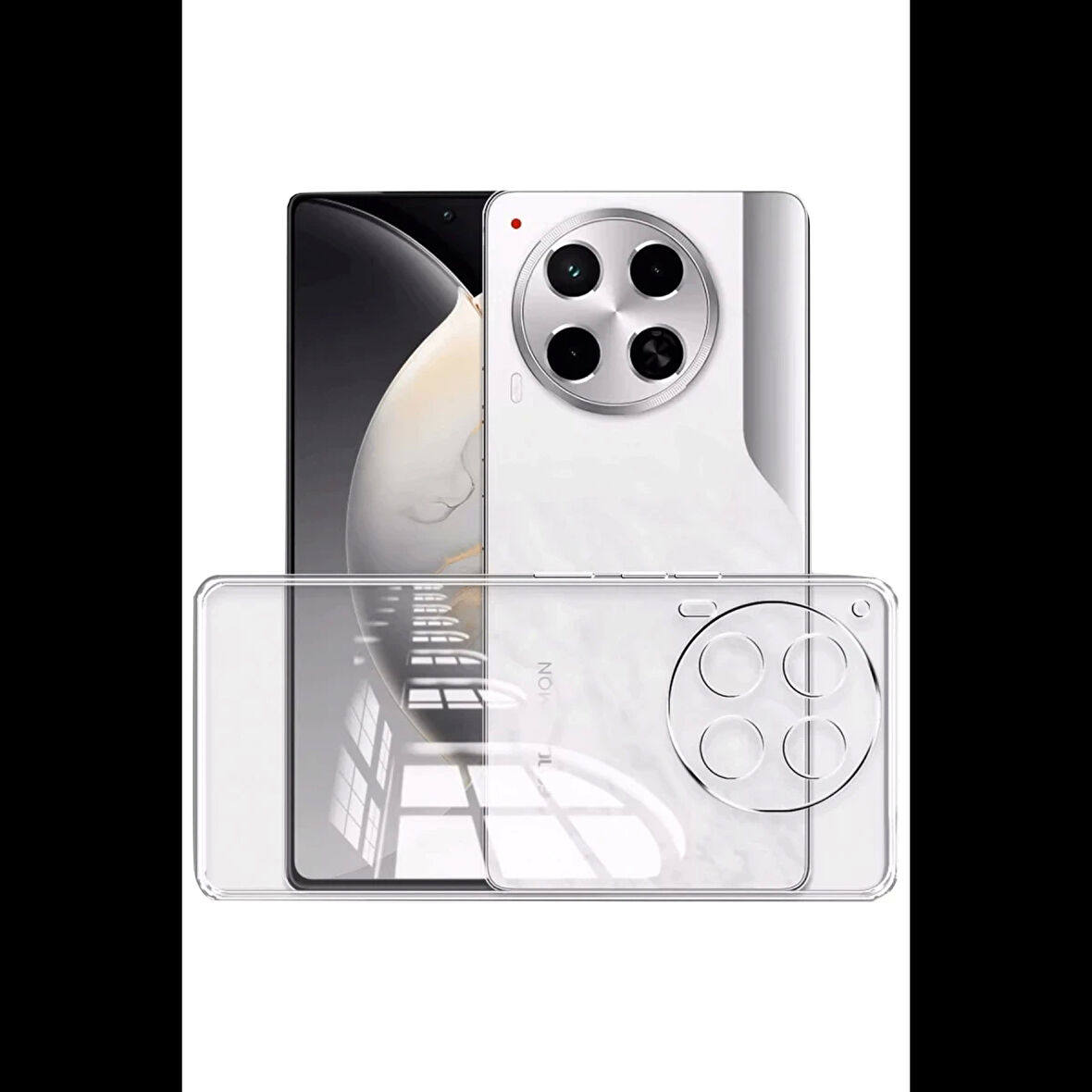 Newface Tecno Camon 30 Kılıf Lüx Şeffaf Silikon