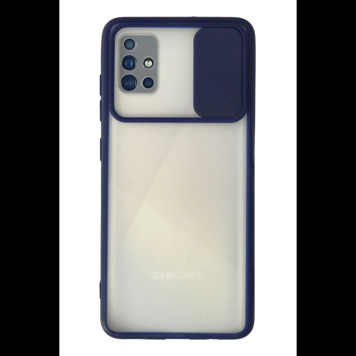 Newface Samsung Uyumlu Galaxy A71 Kılıf Palm Buzlu Kamera Sürgülü Silikon
