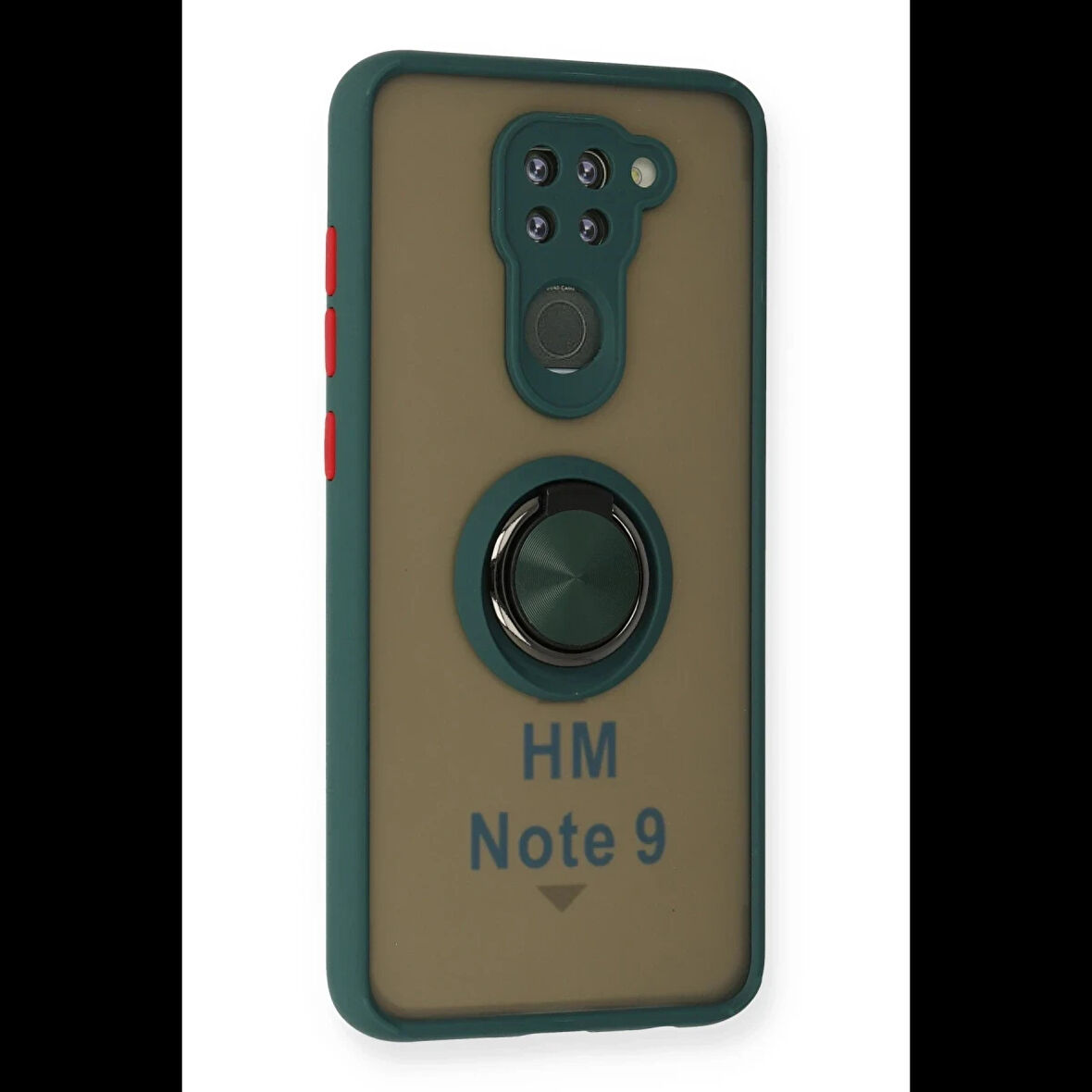 Newface Xiaomi Uyumlu Redmi Note 9 Kılıf Montreal Yüzüklü Silikon Kapak