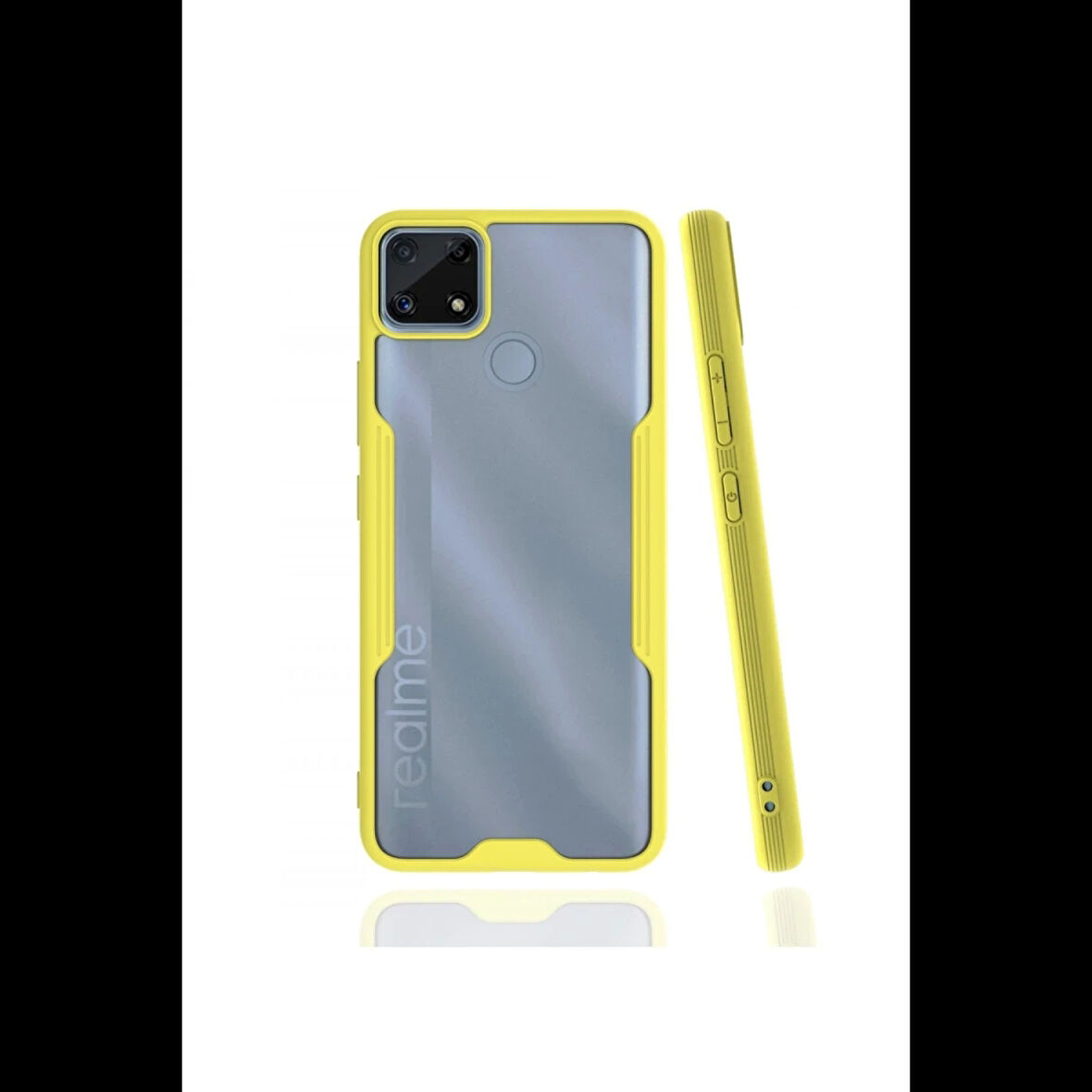 Newface Realme C25 Kılıf Platin Silikon