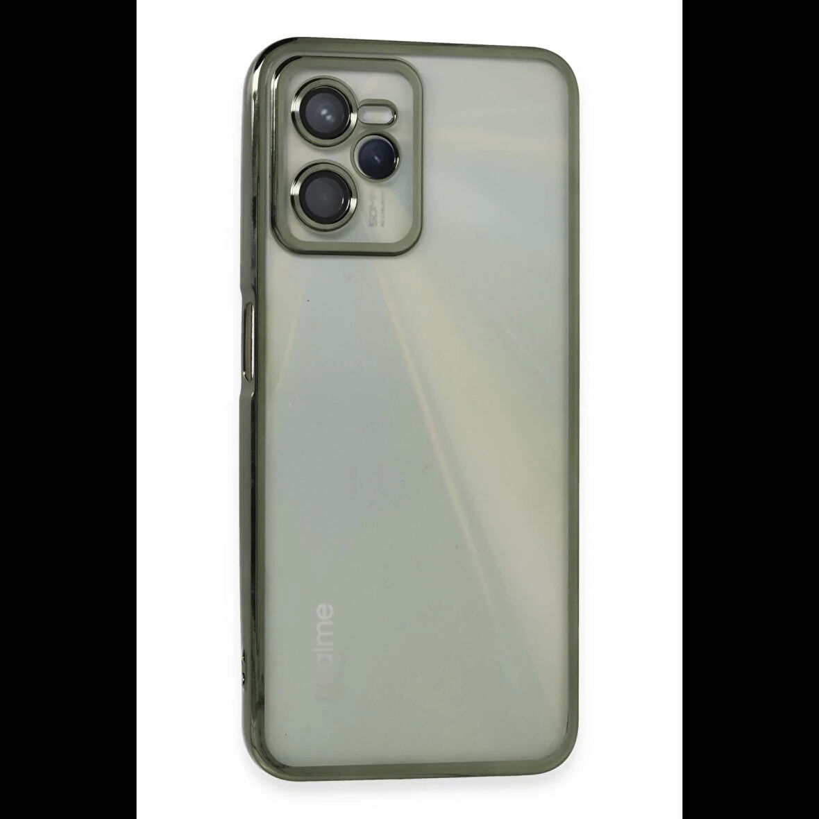 Newface Realme C35 Kılıf Razer Lensli Silikon