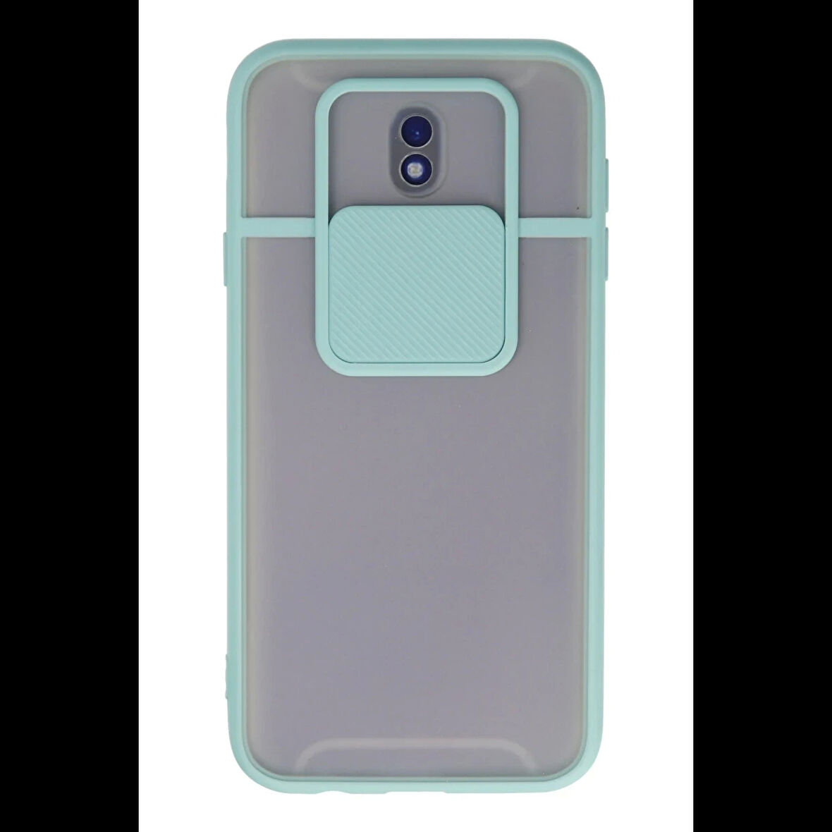 Newface Samsung Uyumlu Galaxy J7 Pro / J730 Kılıf Palm Buzlu Kamera Sürgülü Silikon