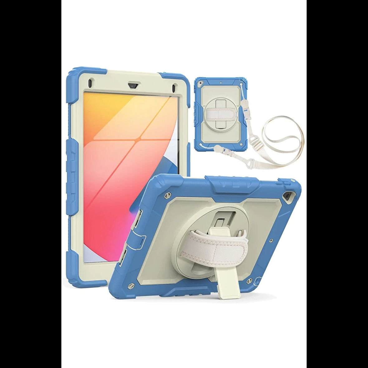 Newface iPad 5 Air 9.7 Kılıf Strap New Tablet Kapak